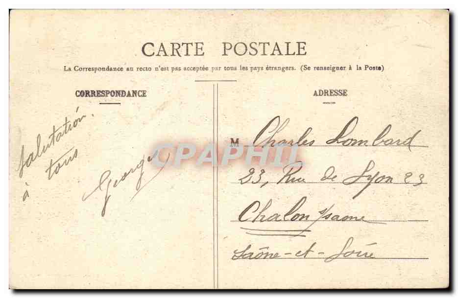 Belfort CPA Prefecture — Verso