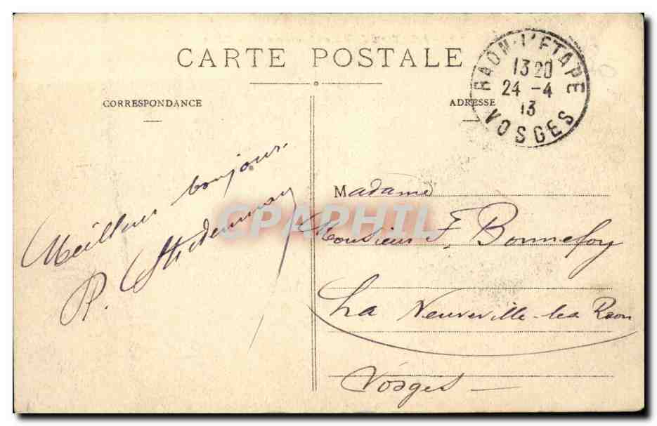 Belfort CPA Le chateau et le lion — Verso