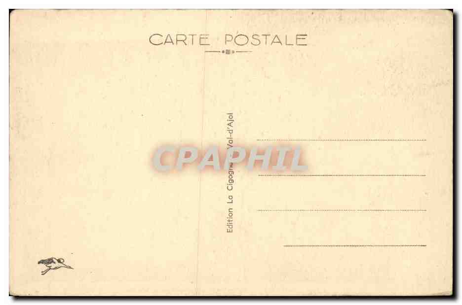 Belfort CPA Eglise Saint christophe et le chateau — Verso