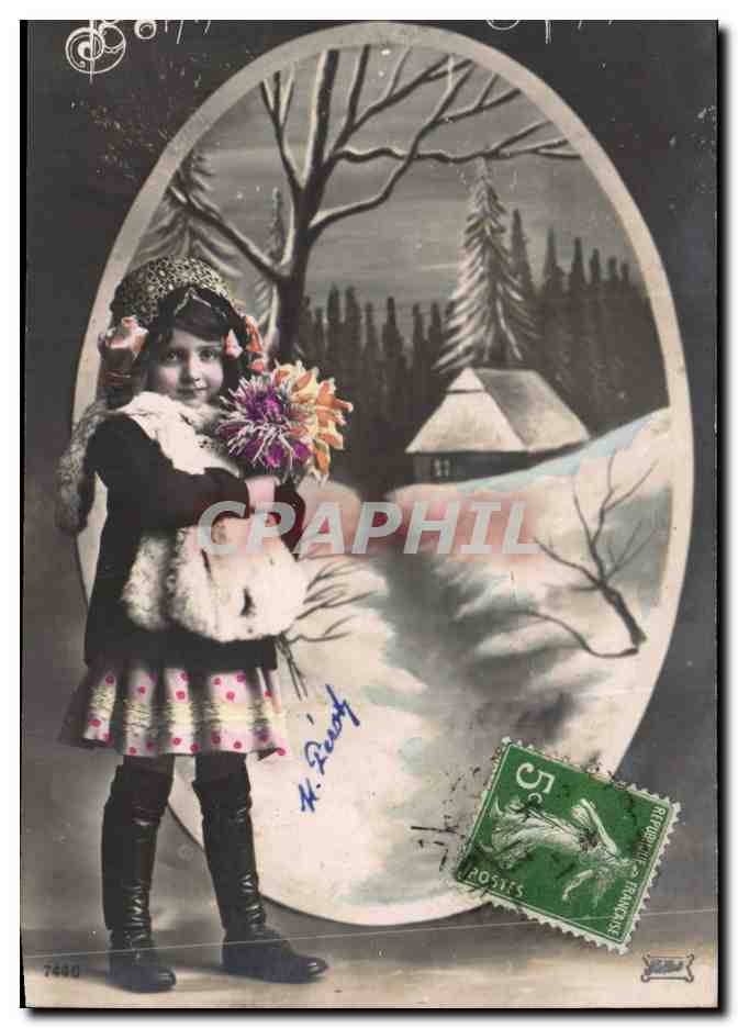 CPA Fantaisie Enfant Bonne annee