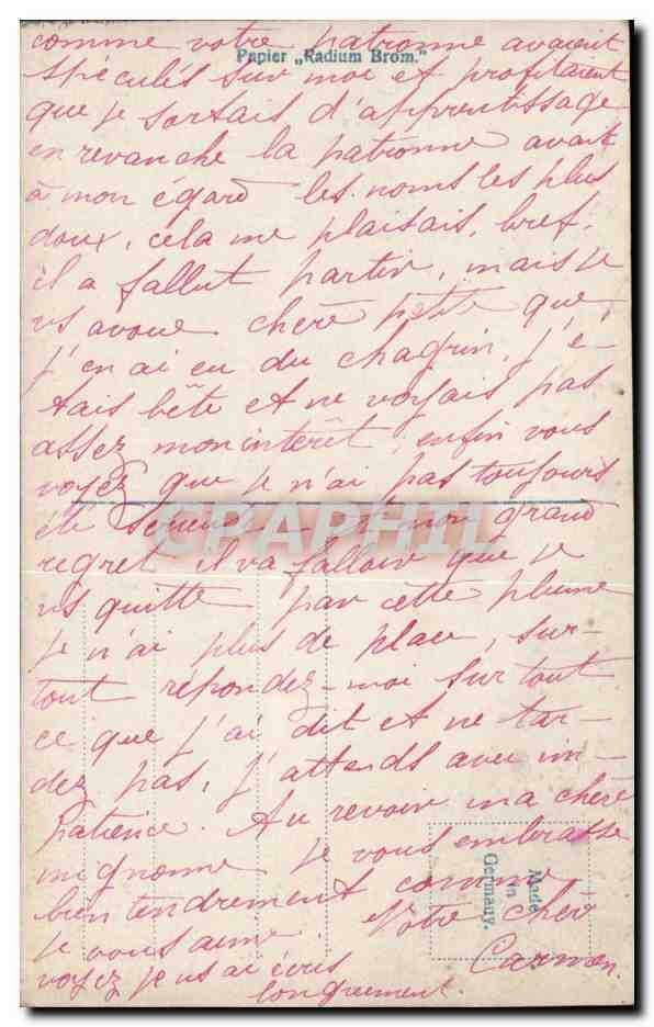 CPA Fantaisie Enfant Bonne annee — Verso