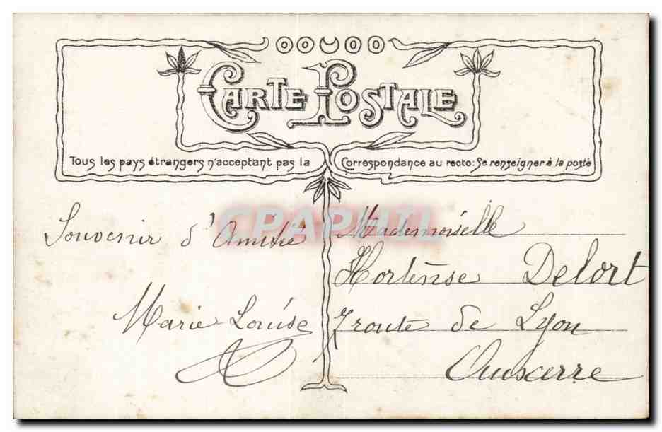 CPA Fantaisie Enfants Anniversaire — Rückseite