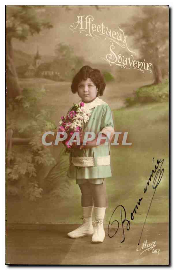 CPA Fantaisie Enfant Affectueux Souvenir