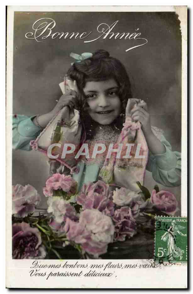 CPA Fantaisie Enfant Bonne annee