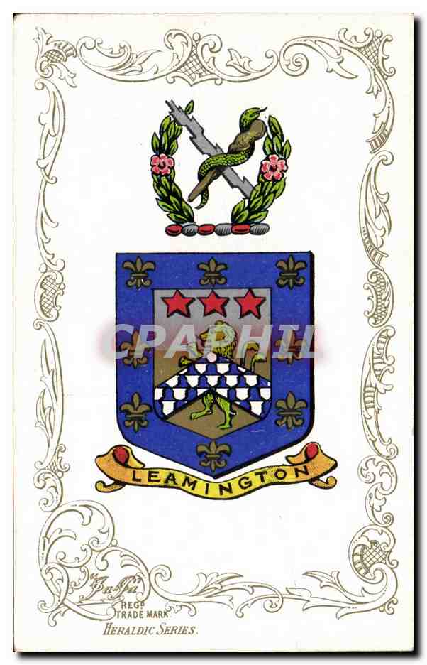 Grande Bretagne Great BRitain CPA leamington Lion Heraldry snake Armoreries