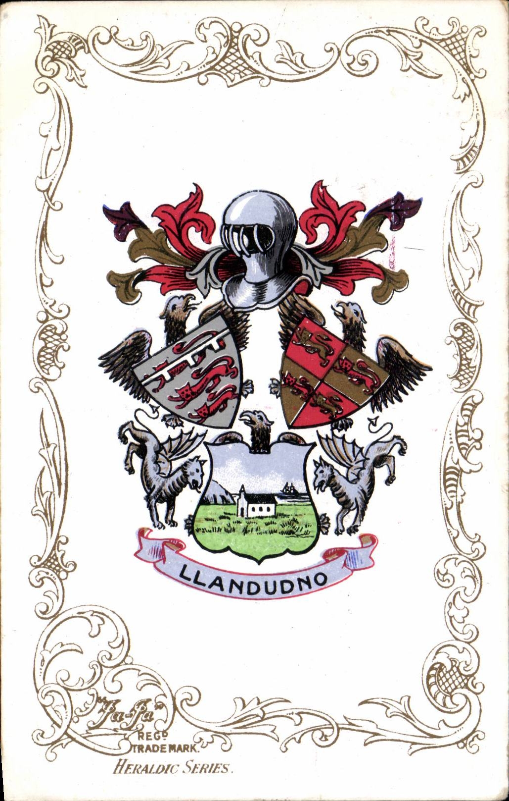 Llandudno — armoiries — Rafa Regd. Heraldic Series