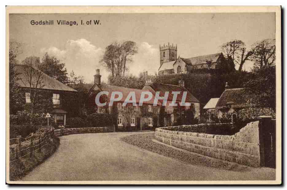 Grande Bretagne Great BRitain CPA Goldshill village Isle of Man (ile du Man)