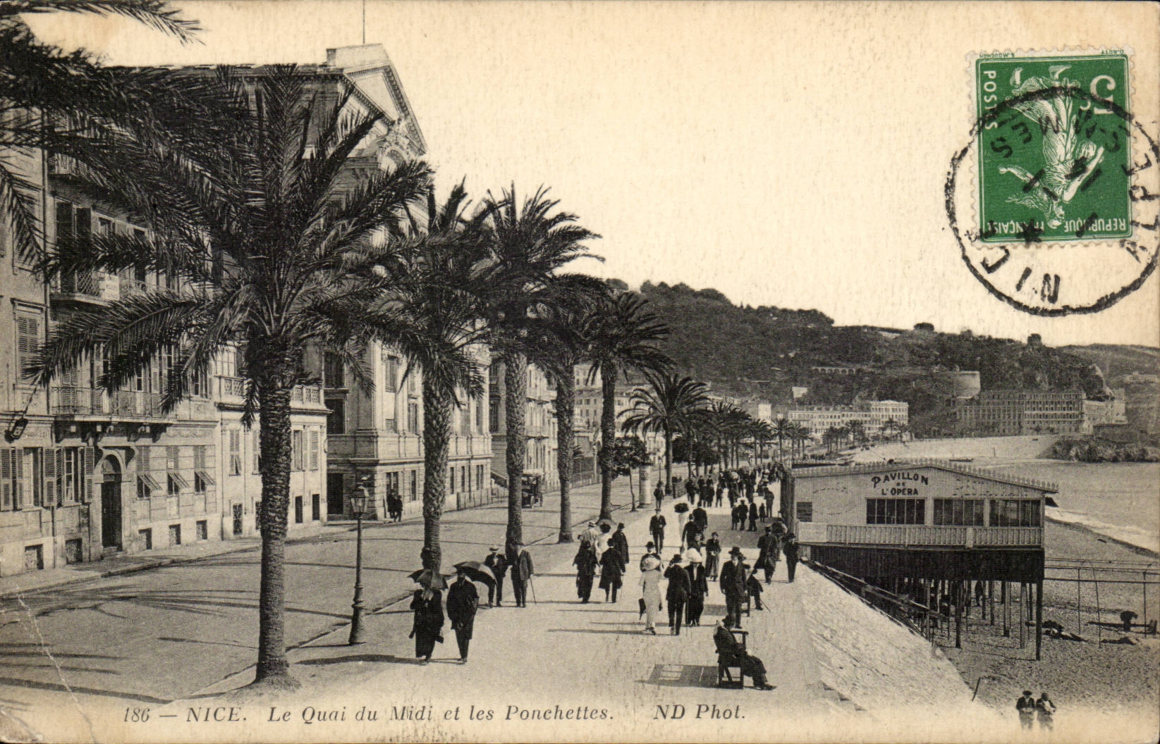 Nice CPA Le quai de Midi et les Ponchettes