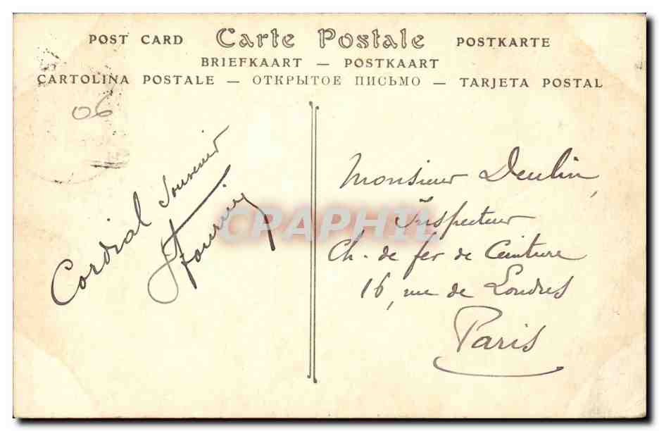 Nice CPA Le quai de Midi et les Ponchettes — Rückseite