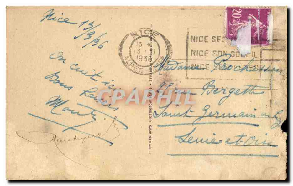 La Promenade des Anglais et le Palais de la Jetée — Nice — Cap 412 — Vioce — Reverso