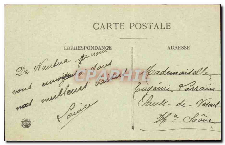 Nantua CPA Vue generale et le lac — Rückseite