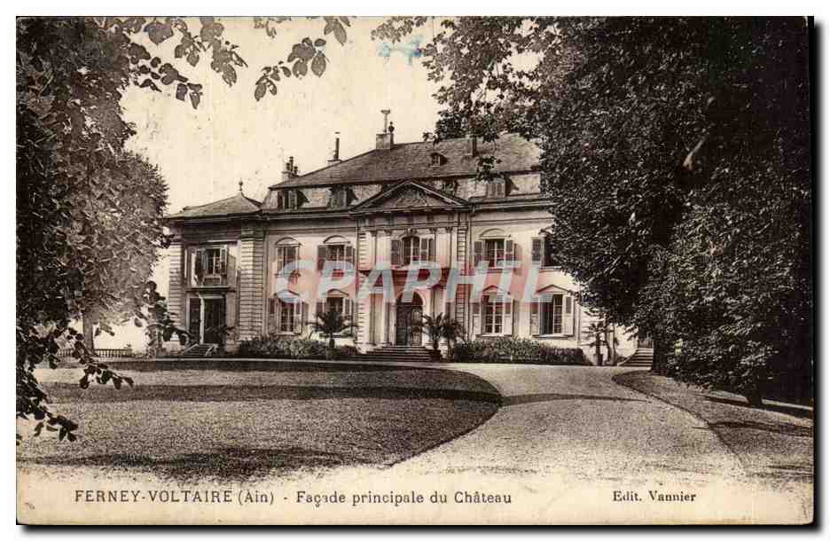 Ferney Voltaire CPA Facade principale du chateau