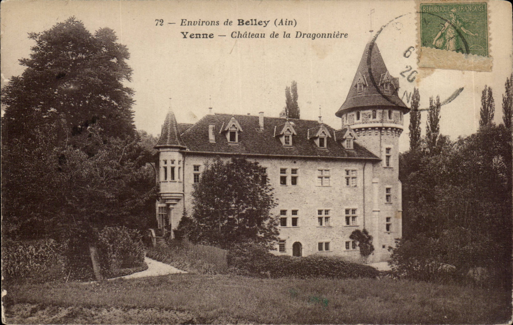 CPA Environs de Belley Yenne Chateau de la Dragonniere