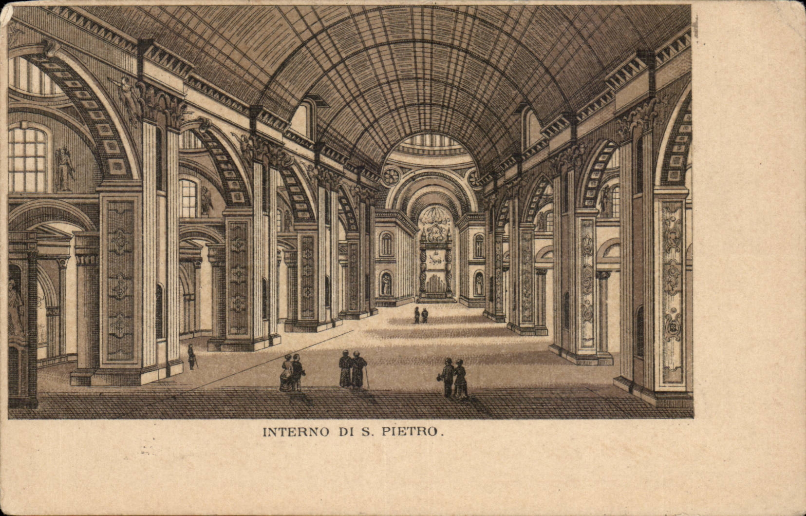 Italia - Italy - Italie - Roma - Rome - Interno di S Pietro - CPA 