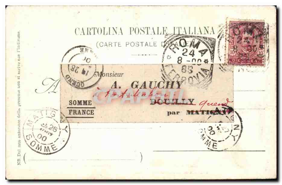 Italia - Italy - Italie - Roma - Rome - Basilica di Maria Maggiore - Mosieur Gauchy - CPA  — Rückseite