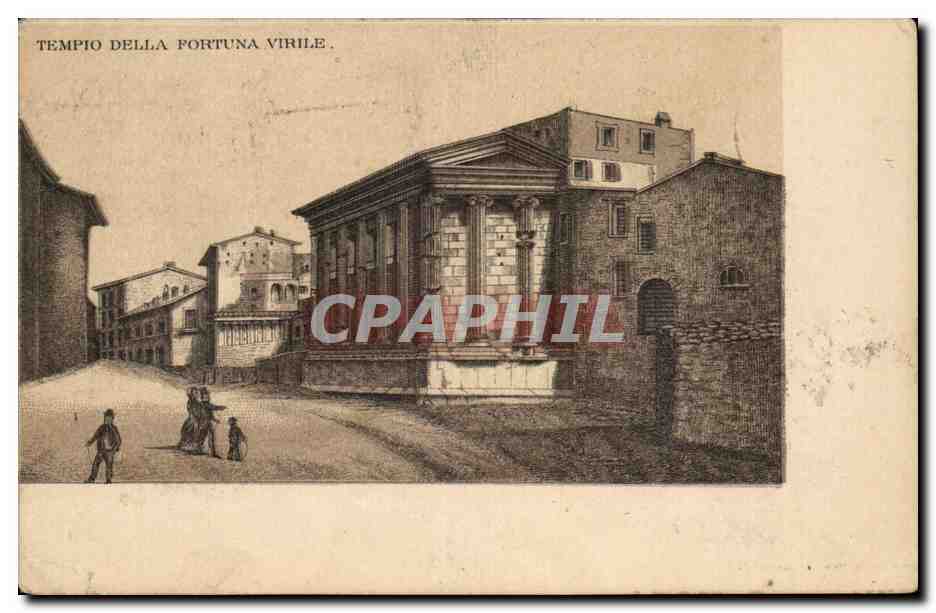 Italia - Italy - Italie - Roma - Rome - Tempio della Fortuna Virile - Mosieur Gauchy - CPA 