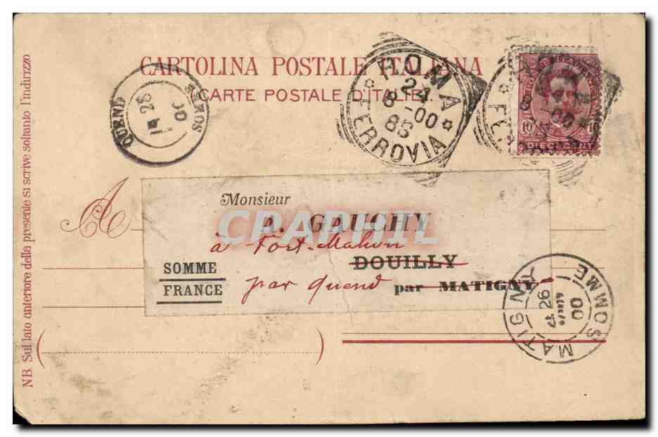 Italia - Italy - Italie - San Piertro - Monsieur Gauchy - CPA  — Rückseite