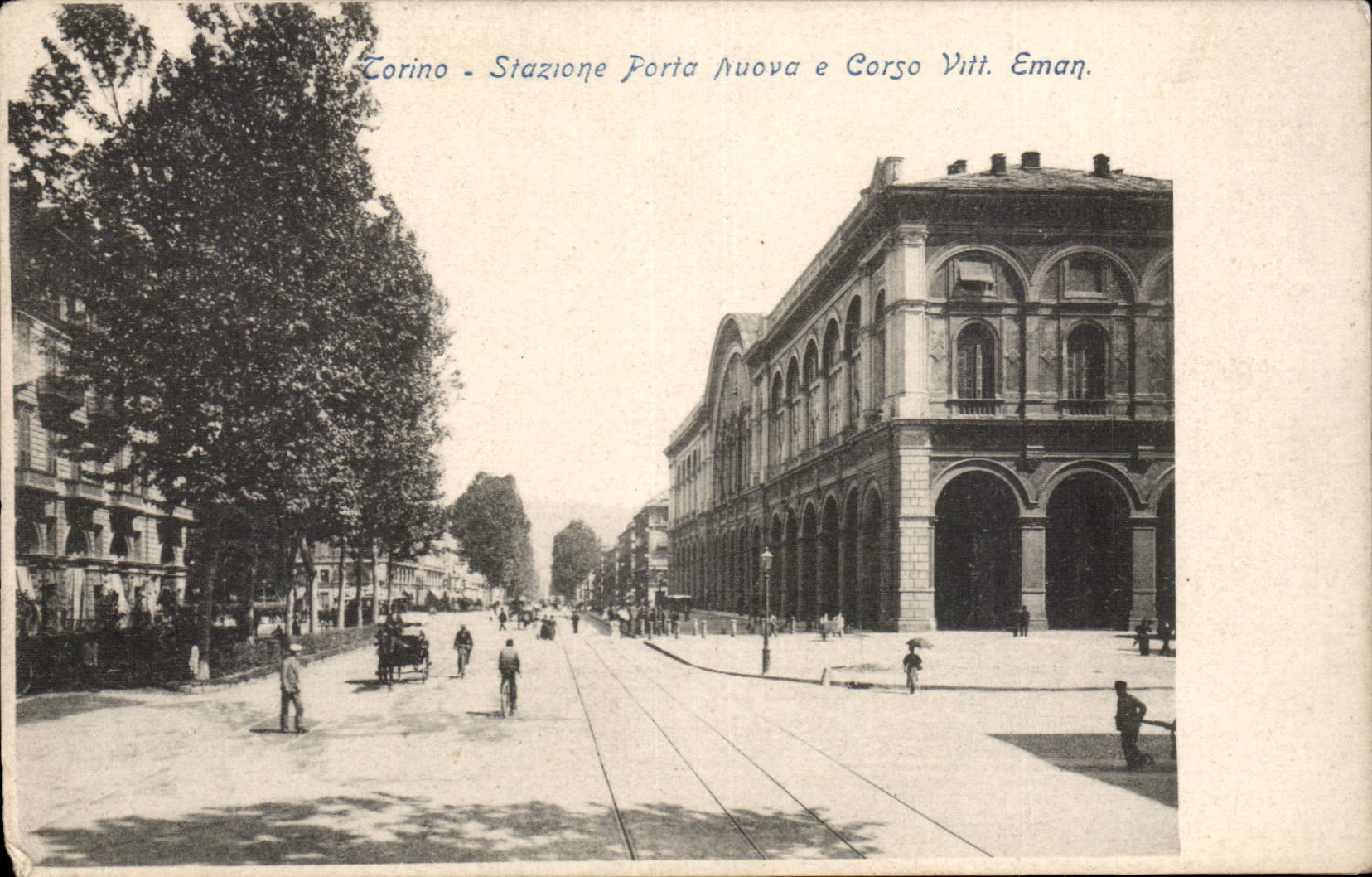 Italia - Italy - Italie - Torino - Stazione Porta auova e Corso Vitt Eman - CPA 