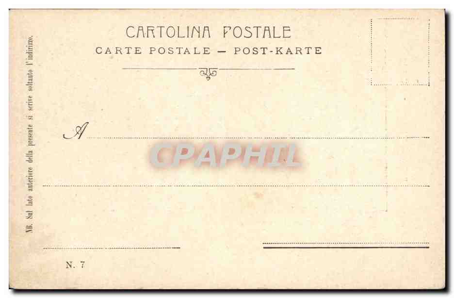 Italia - Italy - Italie - Torino - Mole Antoneliana - CPA  — Rückseite