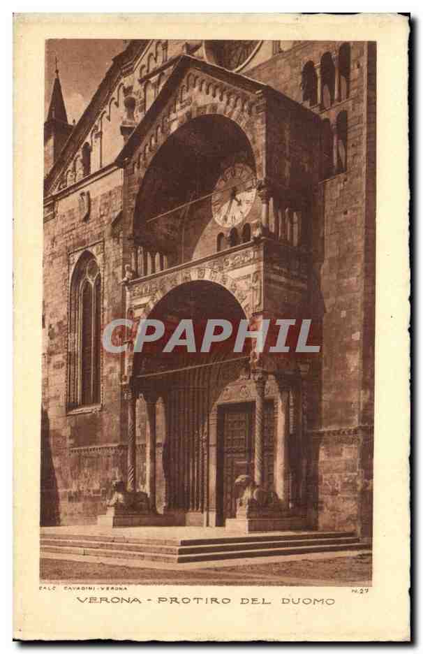Italia - Italy - Italie - Verona - Protiro Del Duomo - CPA 