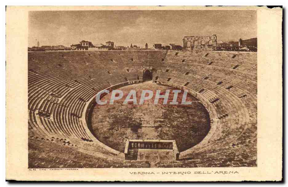 Italia - Italy - Italie - Verona - Interno Dell Arena - CPA 