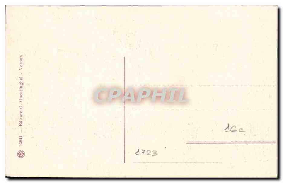 Italia - Italy - Italie - Verona - Archi Scaligeri - CPA  — Rückseite