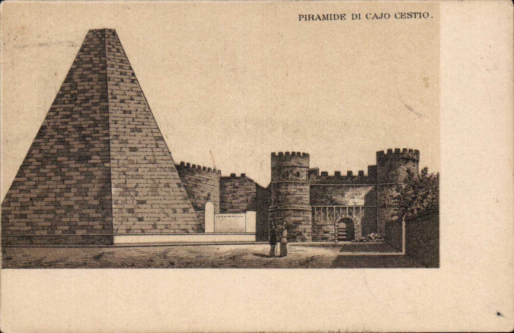 Italia - Italy - Italie - Piramide di Cajo Cestio - CPA 