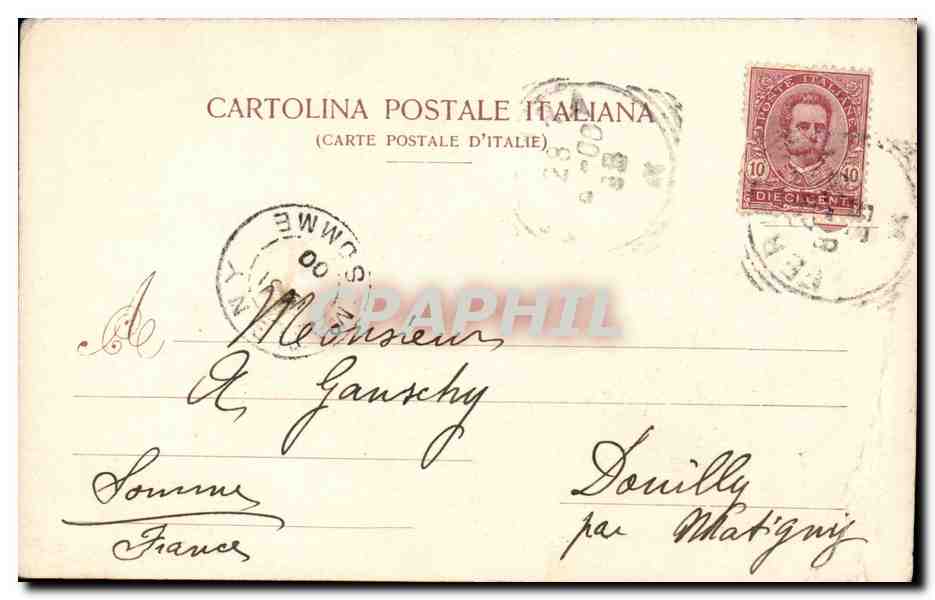 Italia - Italy - Italie - Ferrara - Castello Degli Estensi - CPA  — Rückseite