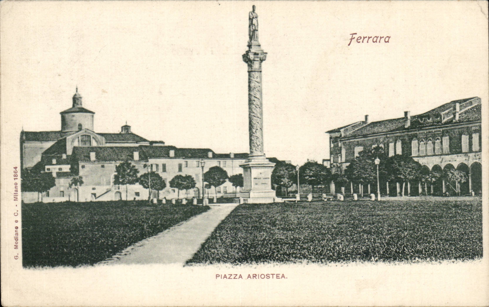 Italia - Italy - Italie - Ferrara - Piazza Ariostea - CPA 