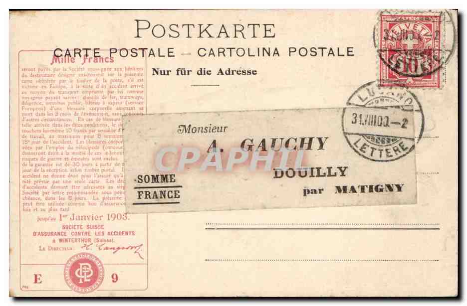 Suisse - Schweiz - Locarno - Madonna del Sasso - CPA  — Rückseite