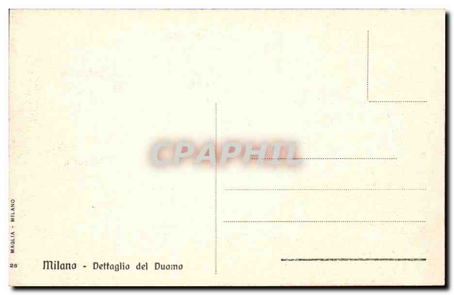 Italia - Italie - Italy - Parma - Chiesa di S Guissepe - CPA  — Rückseite