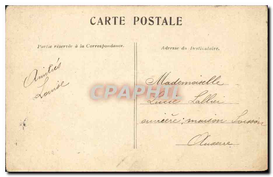 Paris CPA Le pont Alexandre III — Verso