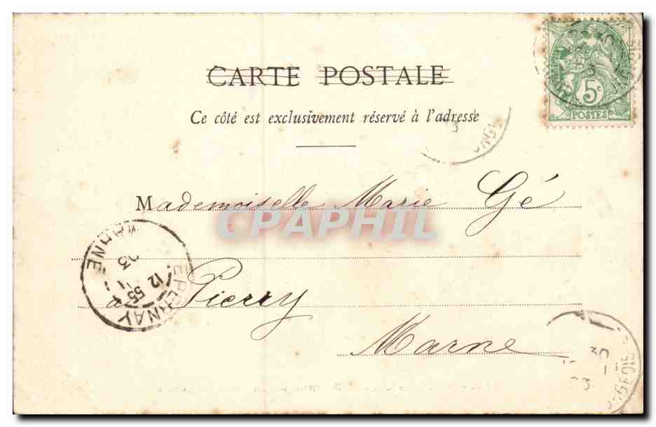 Paris CPA Hotel Terminus a la gare St Lazare — Rückseite