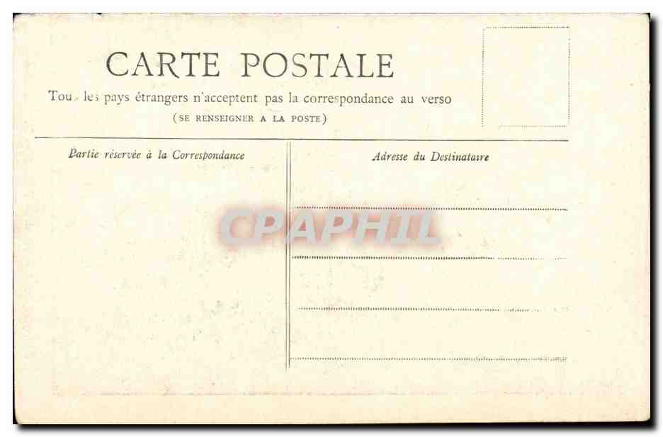 Paris CPA La Pantheon — Verso