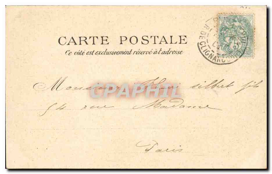 Paris CPA Bois de Boulogne Le grand lac — Rückseite