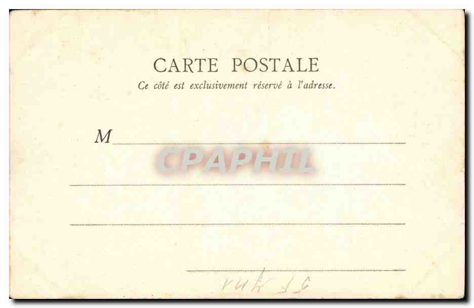 Paris CPA Eglise Saint Roch — Verso