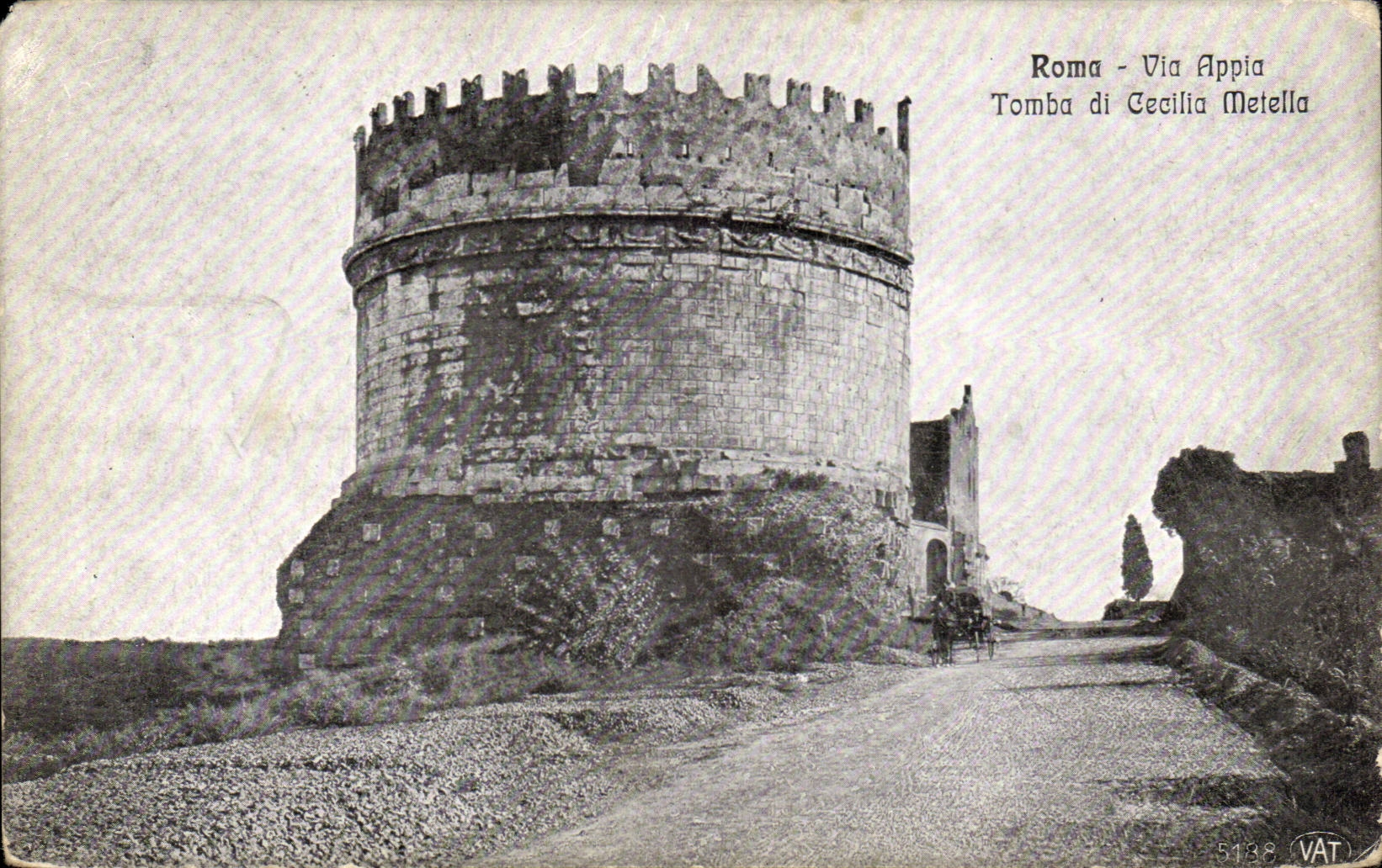 Italie Italia Roma CPA Via Appia Tomba di CEcilia Metella
