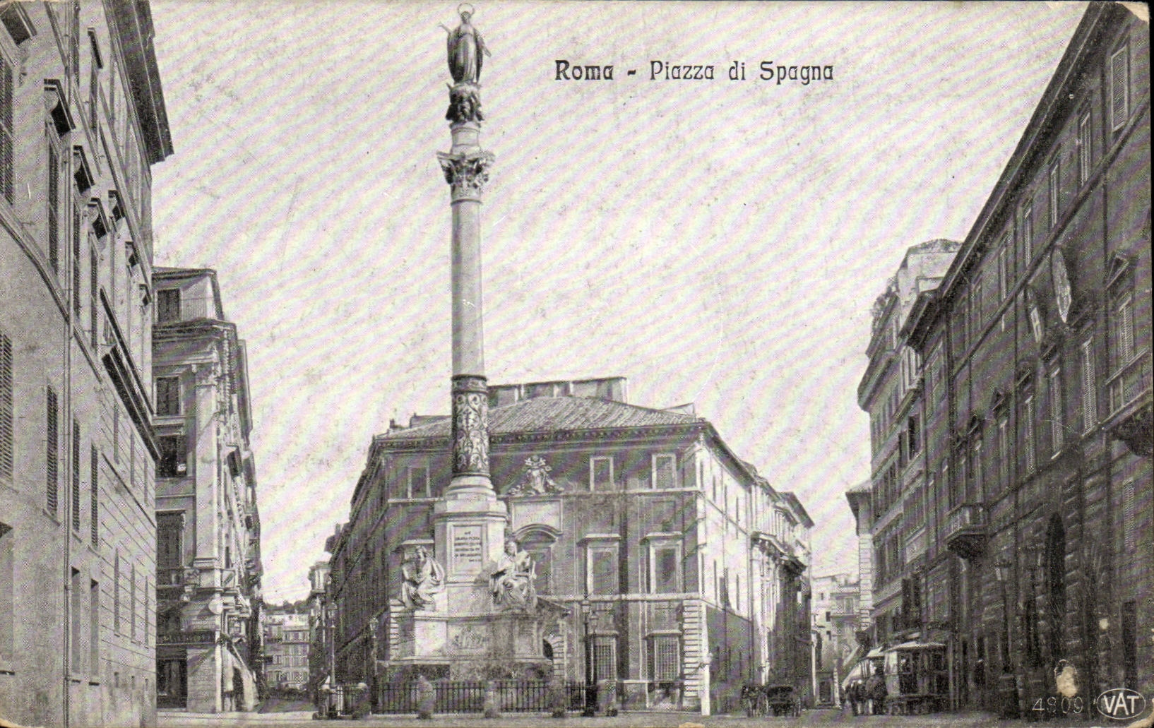 Italie Italia Roma CPA Piazza di Spagna