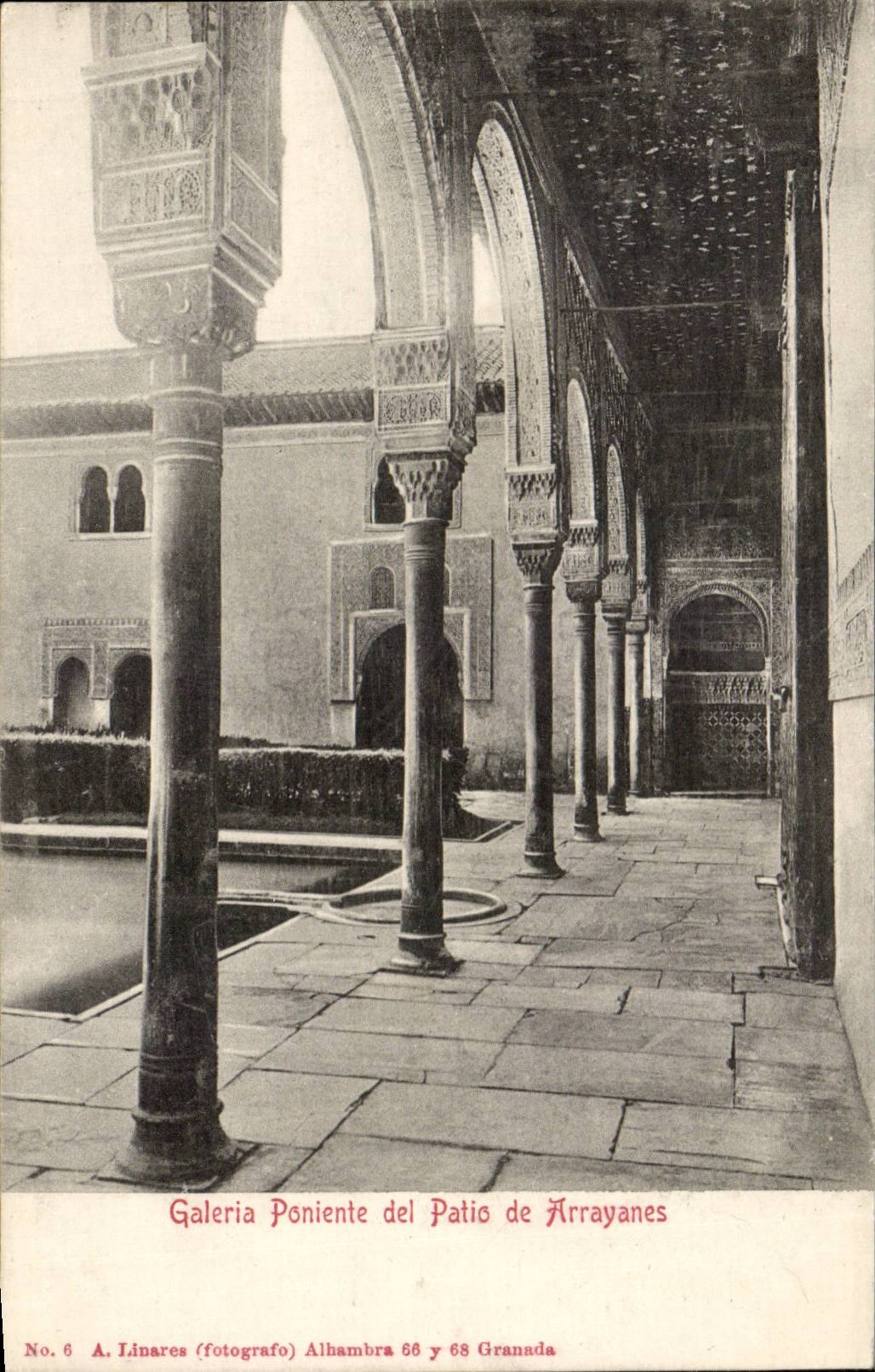 Espagne Espana Spain CPA galeria Poniente del Patio de Arayanes