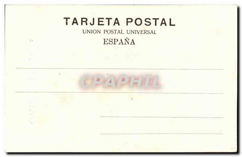 Espagne Espana Spain CPA galeria Poniente del Patio de Arayanes — Rückseite