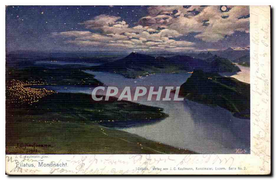Suisse CPA Pilatus Mondnacht