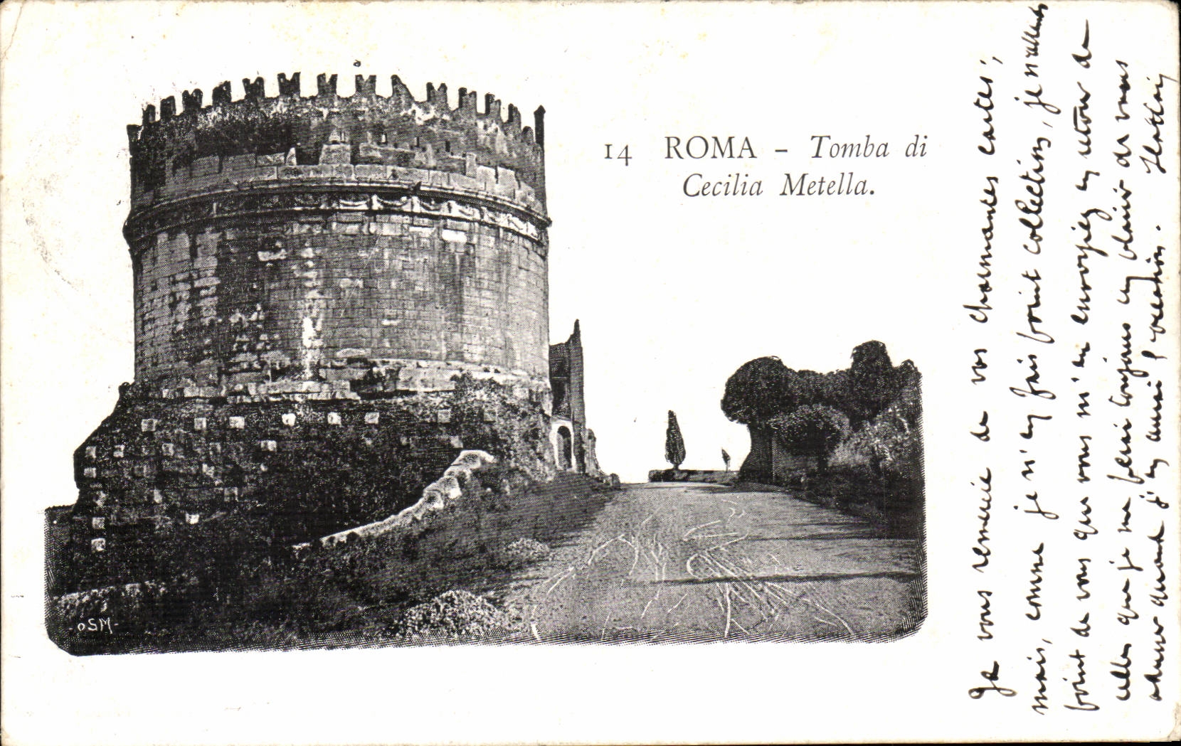 Italie ITalia CPA Roma Tomba di Cecilia Metella