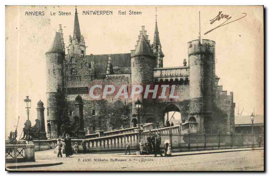 Belgie Belgique CPA Anvers Antwerpen Hel Steen