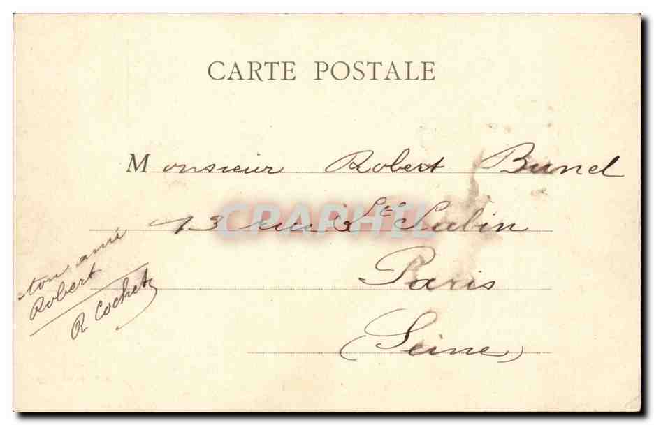 Paris CPA Grand hotel du Louvre — Rückseite