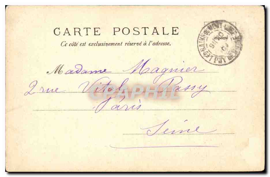 Le Mont-Dore - Source Madeleine — éditeur V.P. N° 568 — Verso
