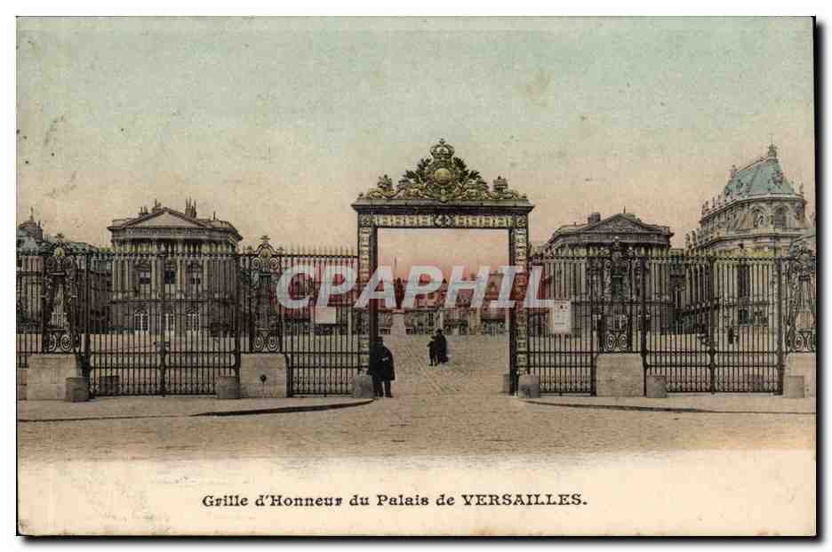 CPA Grille d'honneur du palais de Versailles