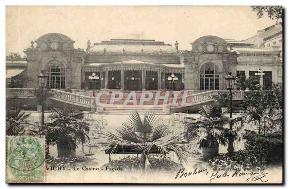 Vichy CPA Facade Le casino