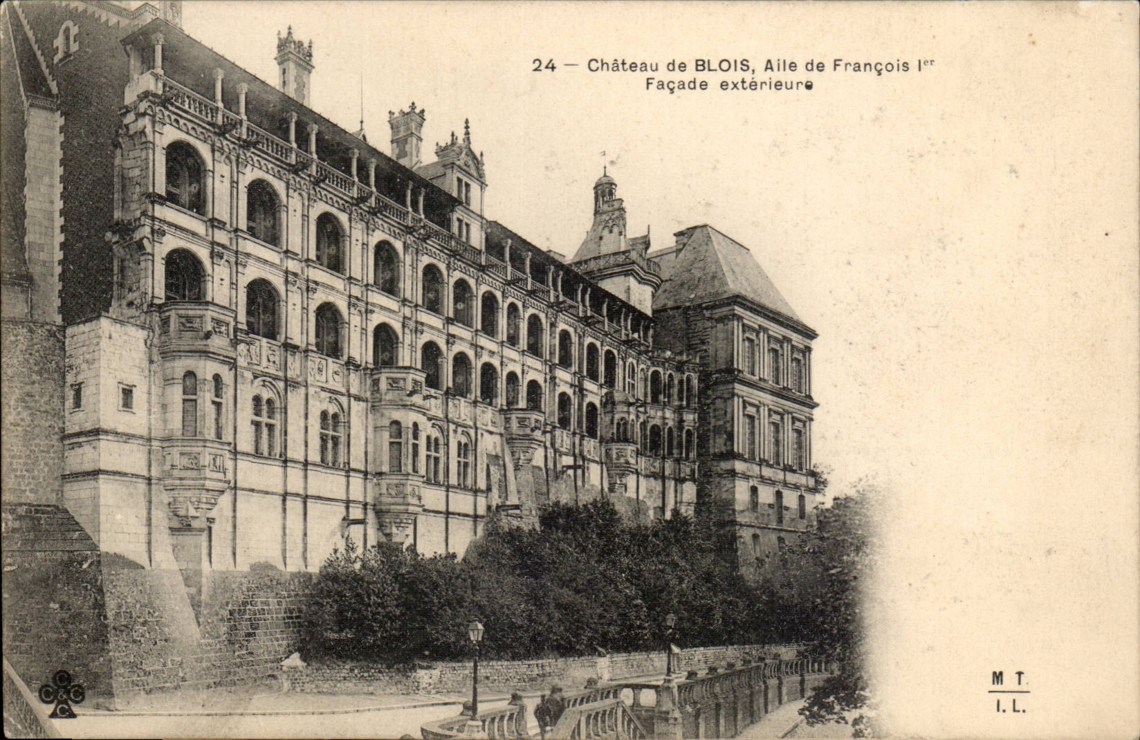 Château de BLOIS, Aile de François Ier — Façade extérieure — M.T. I.L.