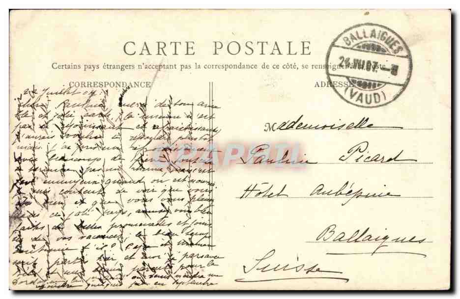 Paris CPA Arts et Metiers (ancienne eglise du prieure Saint Martin) — Rückseite