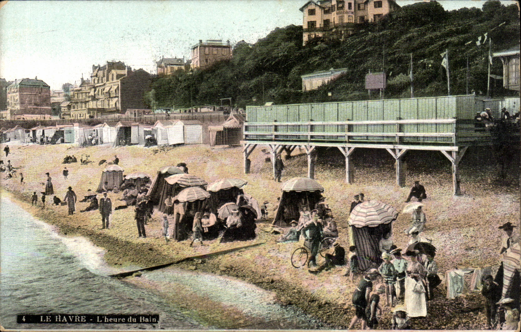 Le Havre CPA L'heure du bain